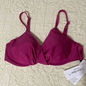 Calvin Klein Swim Top Underwire Size M Fuscia